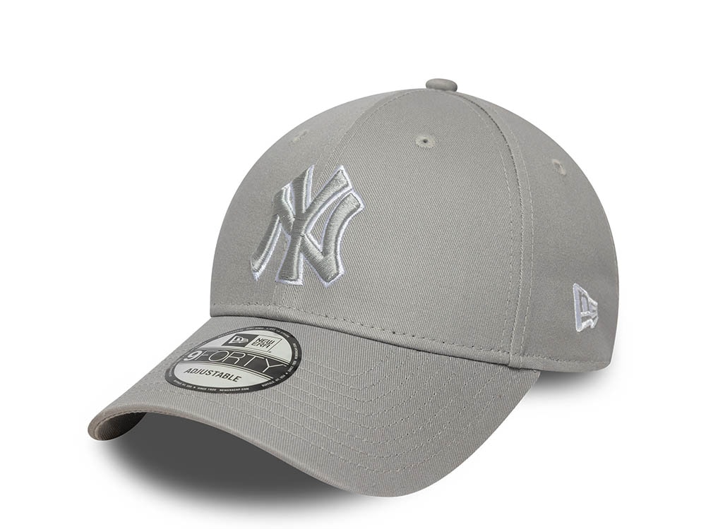New Era New York Yankees Outline Grey 9Forty Strapback Cap