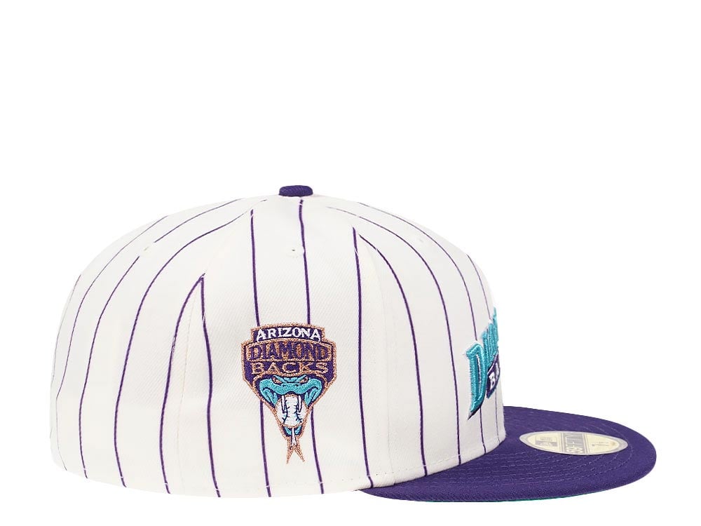 New Era Arizona Diamondbacks Jersey Patch Pinstripe Heroes Elite Edition 59Fifty Fitted Cap