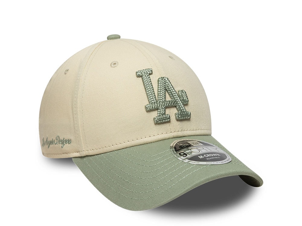 New Era Los Angeles Dodgers Side Script Two Tone 9Forty M Crown Snapback Cap
