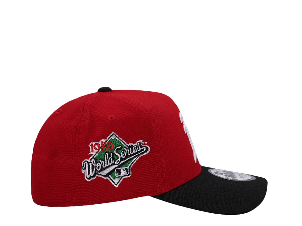 New Era Oakland Athletics World Series 1989 Scarlet Two Tone Edition 9Forty A Frame Snapback Cap