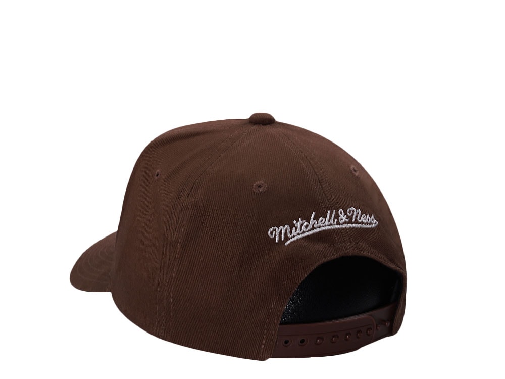 Mitchell & Ness Chicago Bulls 20th Anniversary Brown Edition Pro Pinch Fit Snapback Cap