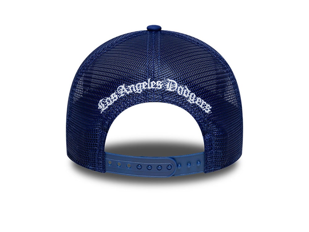 New Era Los Angeles Dodgers Wordmark Blue Prime Edition 9Forty A Frame Trucker Snapback Cap