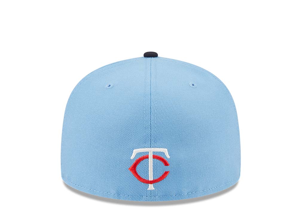 New Era Minnesota Twins Powder Blues Sky Throwback Two Tone Edition 59Fifty Fitted Cap