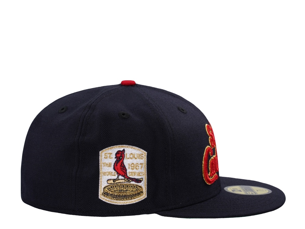New Era St. Louis Cardinals World Series 1967 Script Wool Navy Throwback Edition 59Fifty Fitted Cap