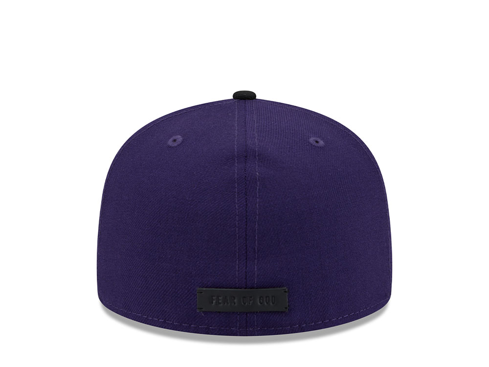 New Era Colorado Rockies Fear of God Purple Essentials Classic Edition 59Fifty Fitted Cap