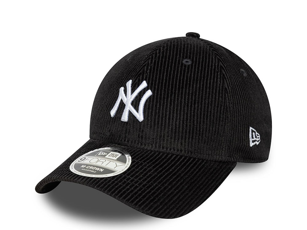New Era New York Yankees Black Cord 9Forty M Crown Snapback Cap