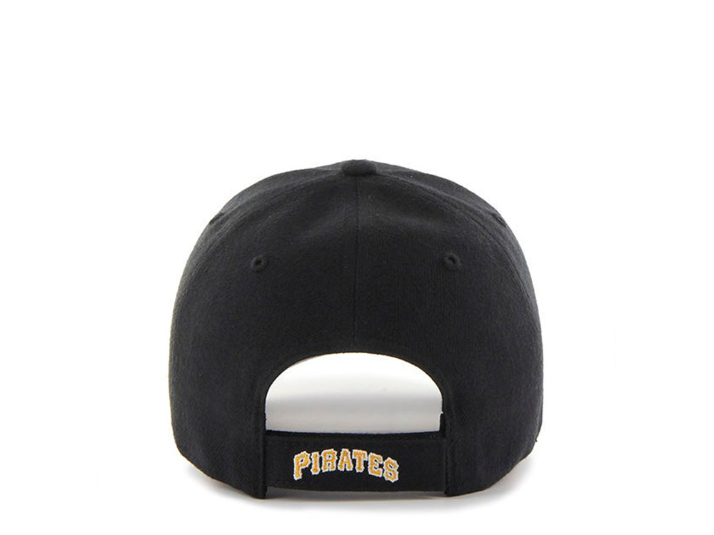 47Brand Pittsburgh Pirates Black and Yellow Classic Strapback Cap