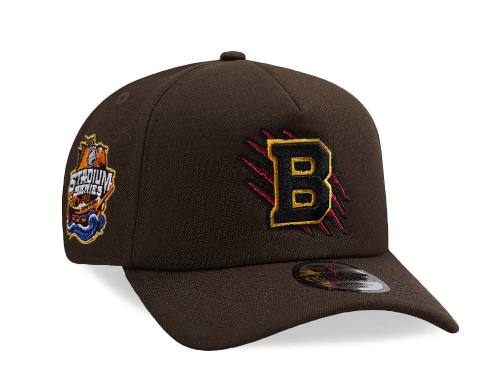 New Era Boston Bruins Stadium Series 2026 Walnut Prime Edition 9Forty A Frame Snapback Cap