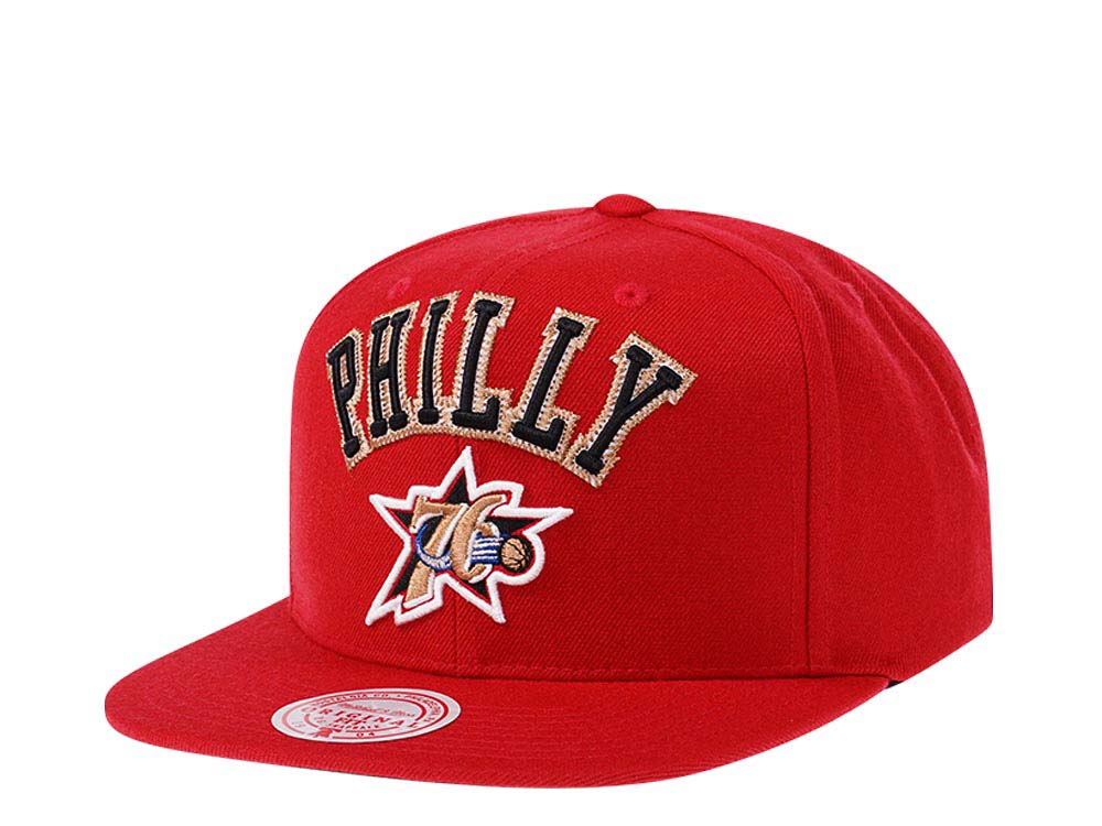 Mitchell & Ness Philadelphia 76ers HWC Zig Zag Satin Undervisor Snapback Cap