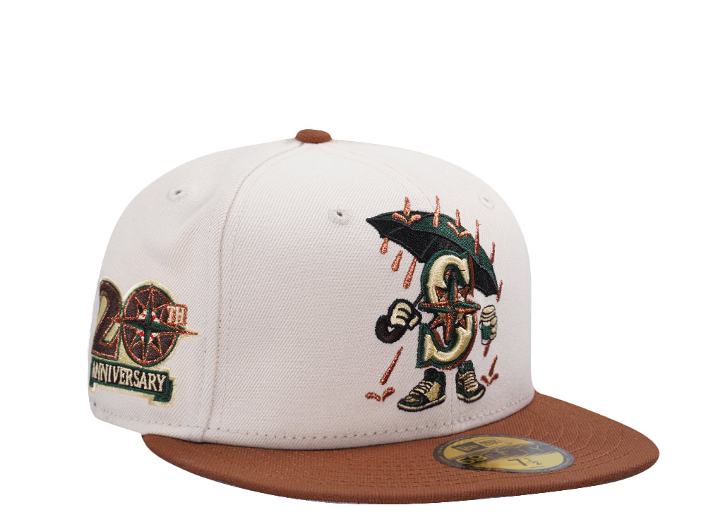 New Era Seattle Mariners 20th Anniversary Cream Two Tone Edition 59Fifty Fitted Cap