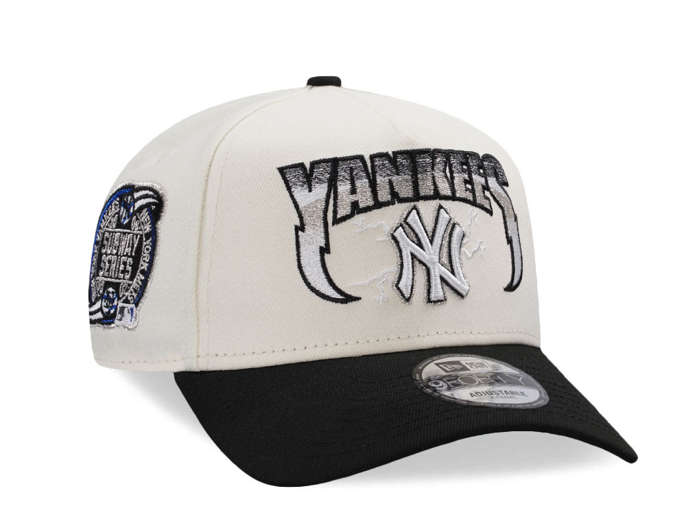 New Era New York Yankees Subway Series 2000 Chrome Two Tone Edition 9Forty A Frame Snapback Cap