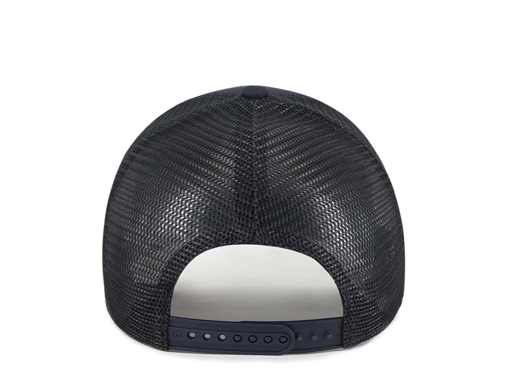 47Brand Michigan Wolverines Navy Trucker MVP Snapback Cap