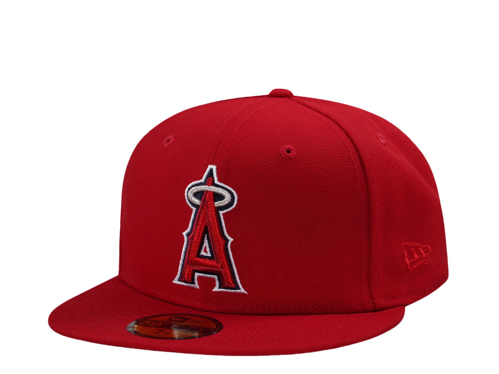 New Era Anaheim Angels All Time Classic Scarlet Edition 59Fifty Fitted Cap