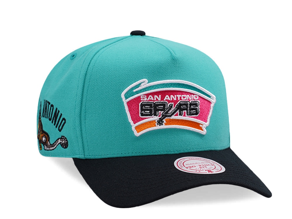 Mitchell & Ness San Antonio Spurs NBA In The City Teal Edition Pro Pinch Fit Snapback Cap