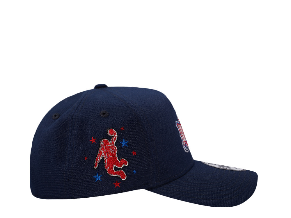 New Era Houston Rockets Ocean Blue Prime Edition 9Forty A Frame Snapback Cap