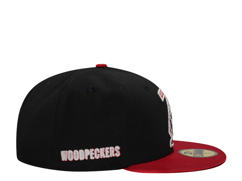 New Era Fayetteville Woodpeckers Horror Pack Satin Brim Edition 59Fifty Fitted Cap
