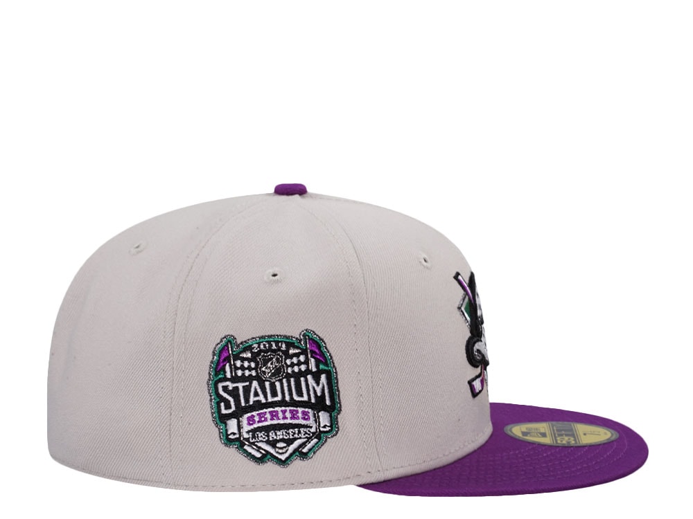 New Era Anaheim Ducks Stadium Series 2014 Stone Grape Two Tone Edition 59Fifty Fitted Cap