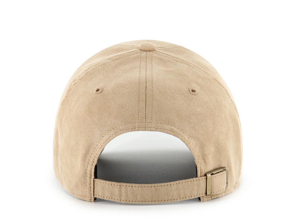 47Brand Anaheim Ducks Khaki Ballpark Suede Edition Clean Up Strapback Cap