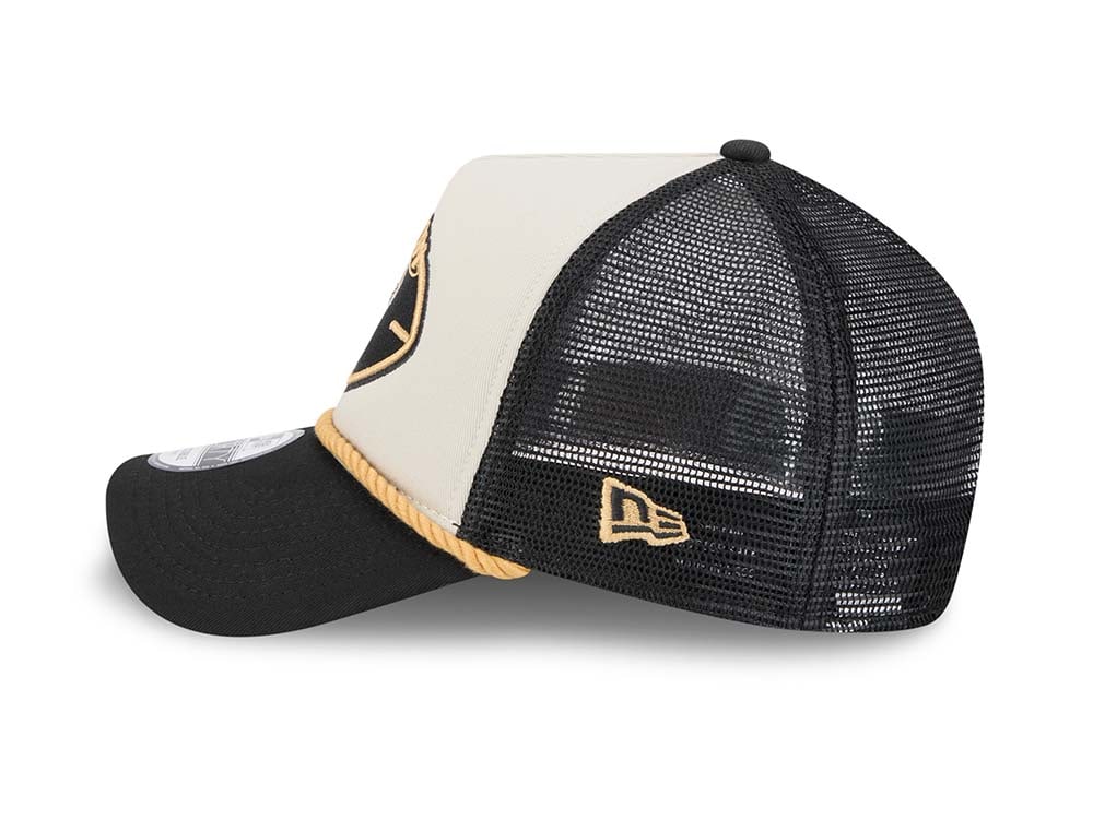 New Era New Orleans Saints Sideline 2024 9Forty A Frame Trucker Snapback Cap