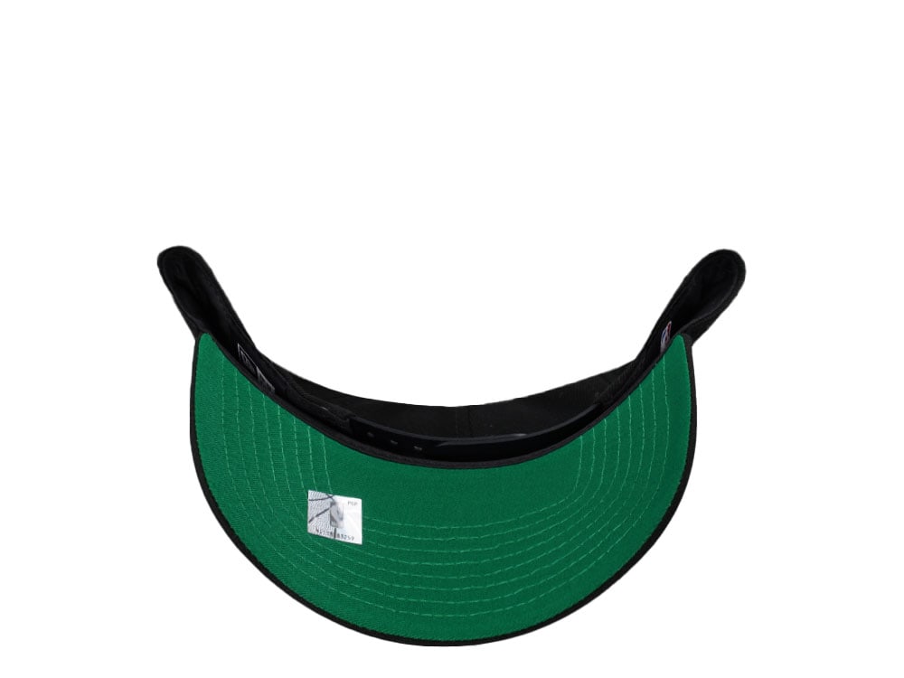 New Era Boston Celtics Black Throwback Edition 9Forty A Frame Snapback Cap