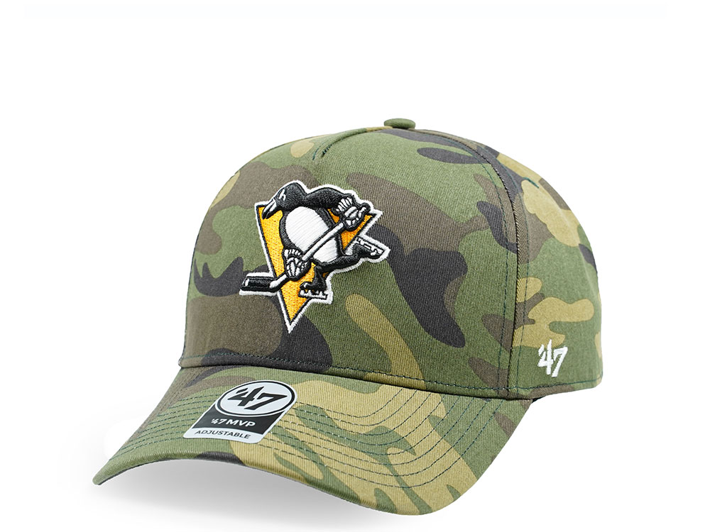 47Brand Pittsburgh Penguins Camo Grove Classic DT Snapback Cap