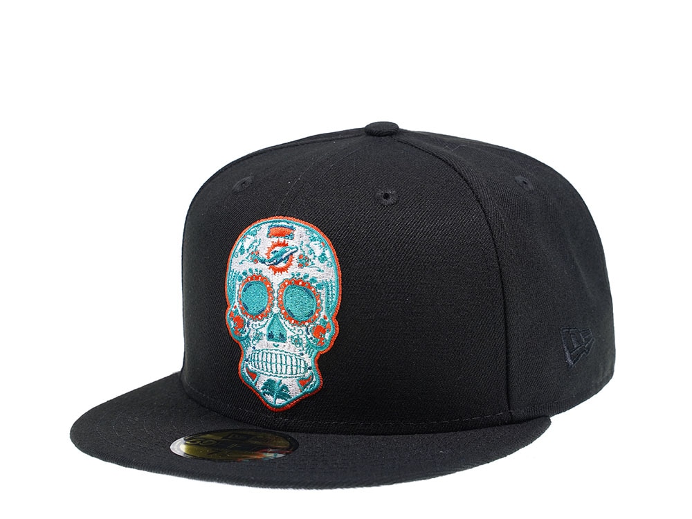New Era Miami Dolphins Skull Edition 59Fifty Fitted Cap