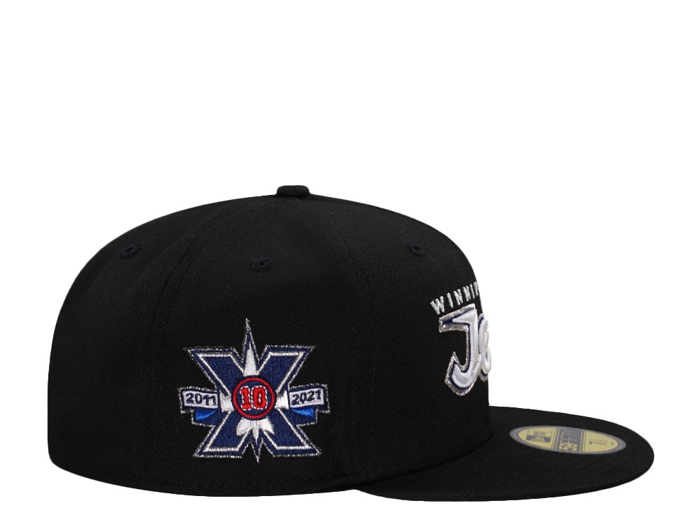 New Era Winnipeg Jets 10th Anniversary Black Prime Edition 59Fifty Fitted Cap
