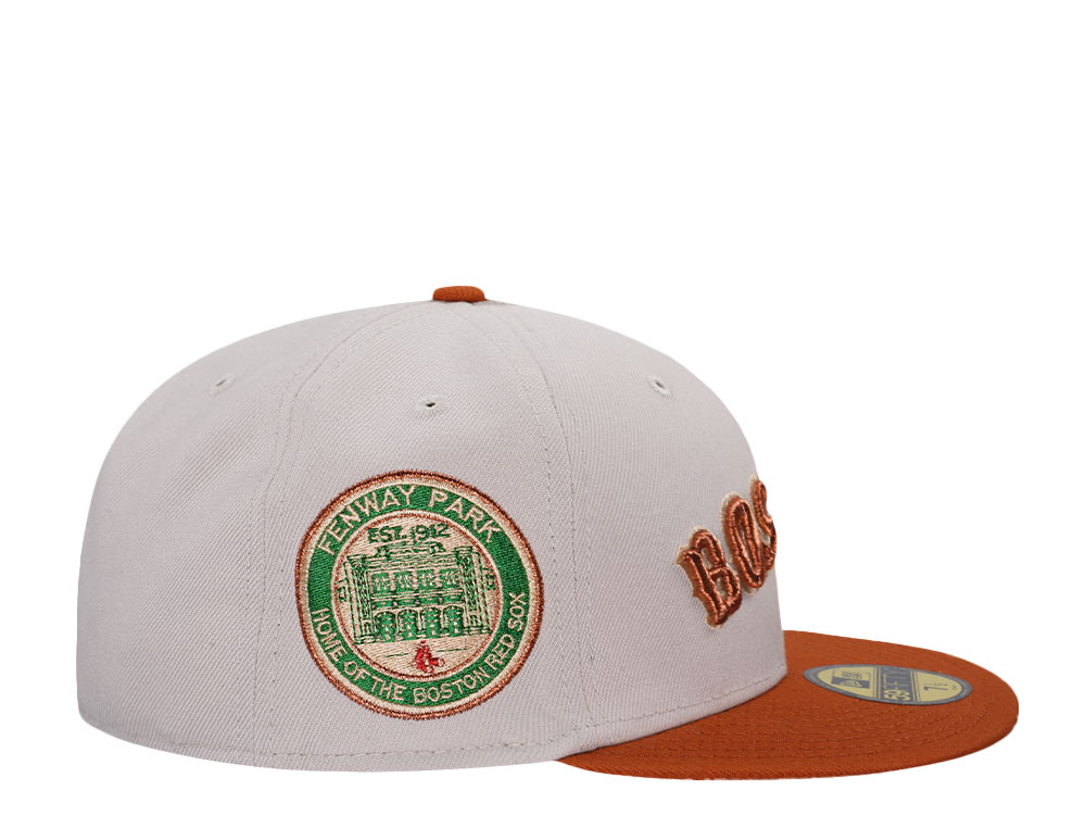 New Era Boston Red Sox Fenway Park Rusty Stone Two Tone Edition 59Fifty Fitted Cap