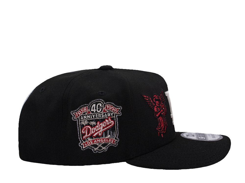 New Era Los Angeles Dodgers 40th Anniversary Angel Black Prime Edition 9Fifty A Frame Snapback Cap