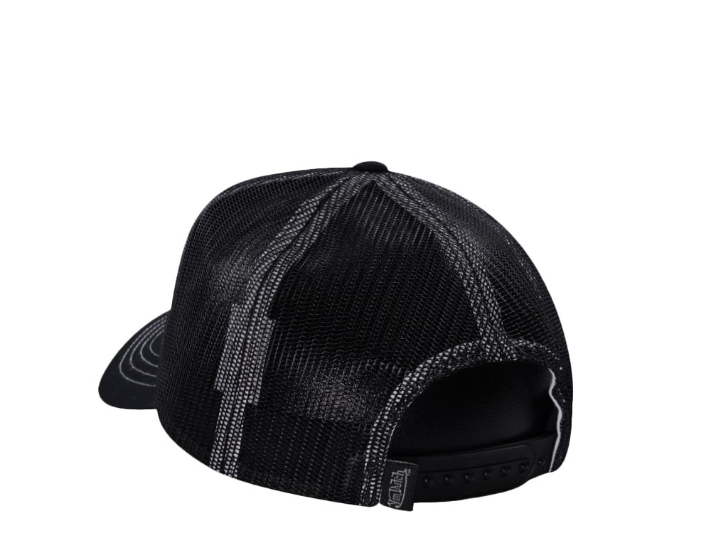 Von Dutch Oval Patch Black Trucker Snapback Cap