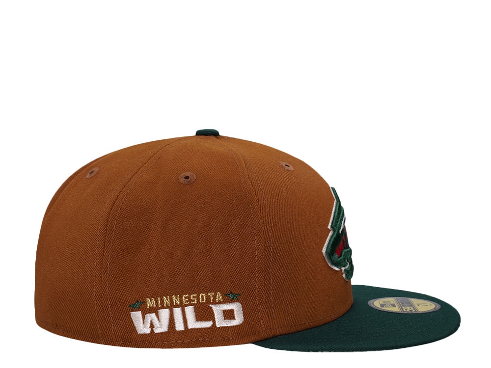 New Era Minnesota Wild Bourbon Two Tone Edition 59Fifty Fitted Cap