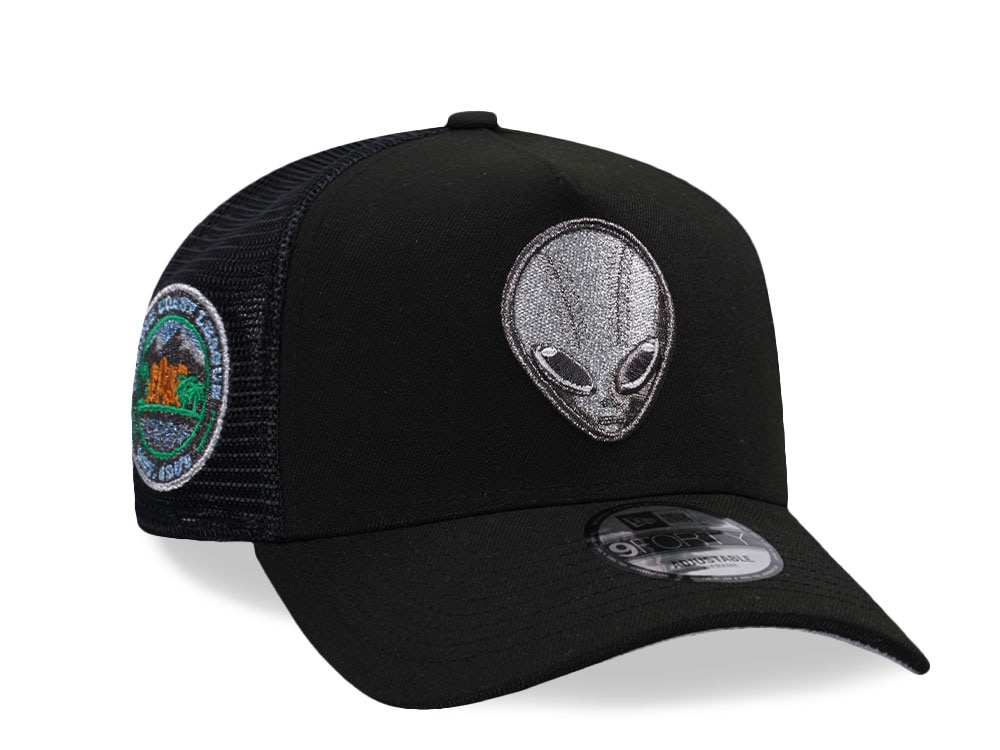 New Era Las Vegas 51s Black Metallic Trucker Edition 9Forty A Frame Snapback Cap