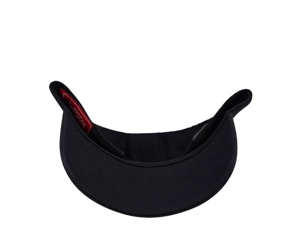 American Needle ACDC Ballpark Black Snapback Cap
