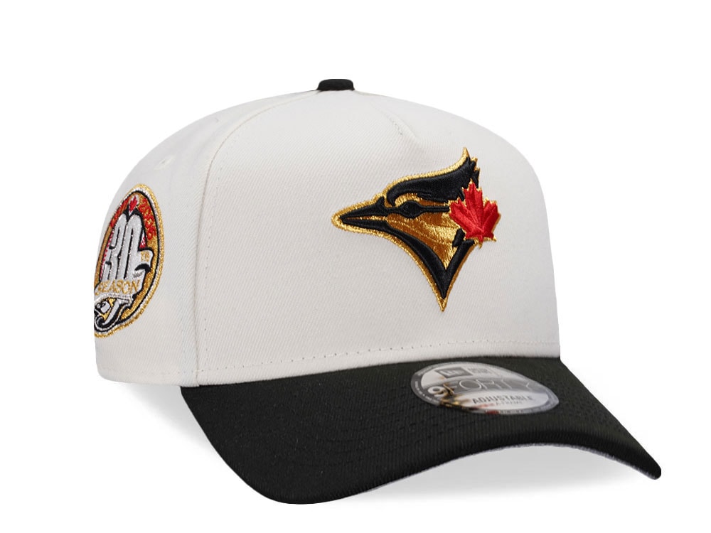 New Era Toronto Blue Jays 30th Anniversary Chrome Black Two Tone Edition 9Forty A Frame Snapback Cap