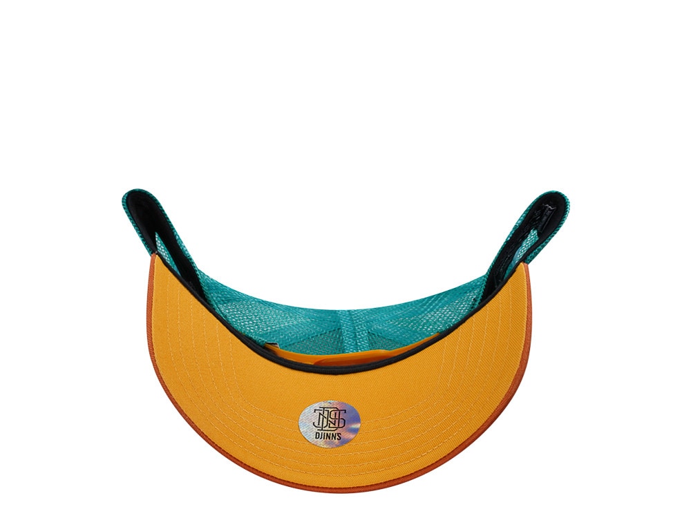 Djinns Food Croissant Black Trucker Snapback Cap
