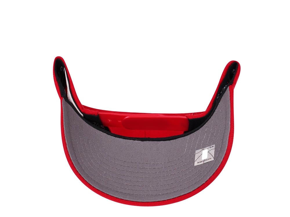 Mitchell & Ness Los Angeles Clippers Team Ground Red Line Solid Flex Snapback Cap