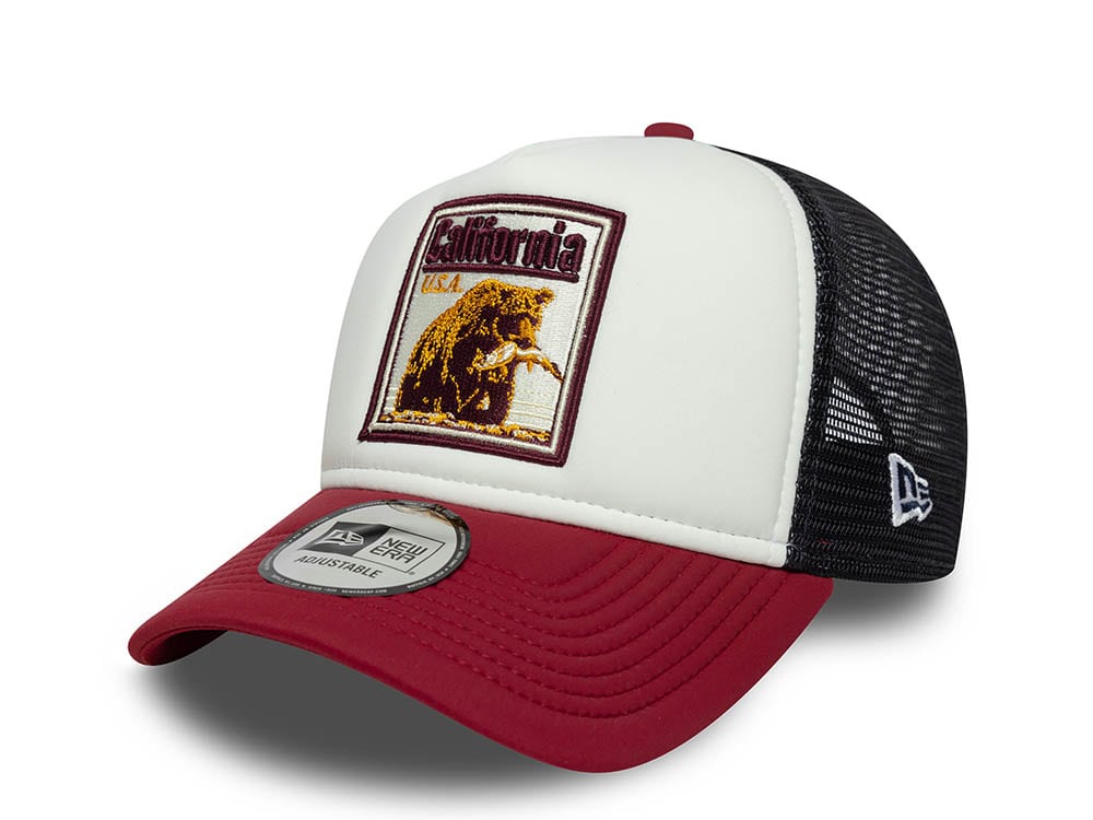 New Era California Graphic Patch 9Forty A Frame Trucker Snapback Cap