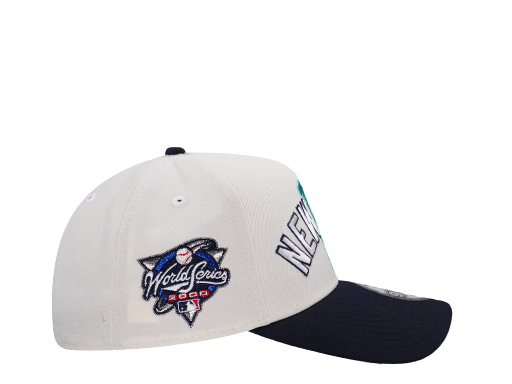 New Era New York Yankees World Series 2000 Chrome Two Tone Edition 9Forty A Frame Snapback Cap