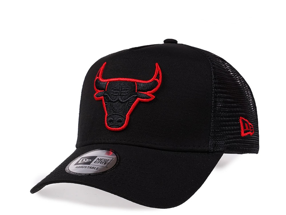 New Era Chicago Bulls Red Pop Edition A Frame Trucker Cap