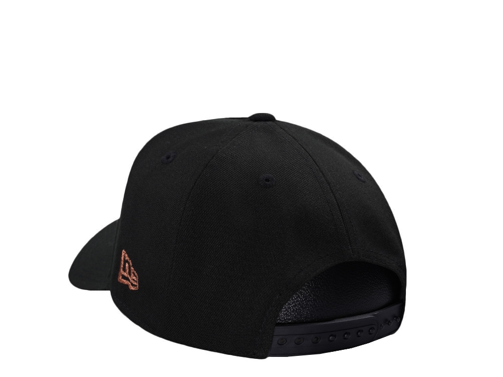 New Era Texas Rangers 40th Anniversary Cow Black Prime Edition 9Forty A Frame Snapback Cap