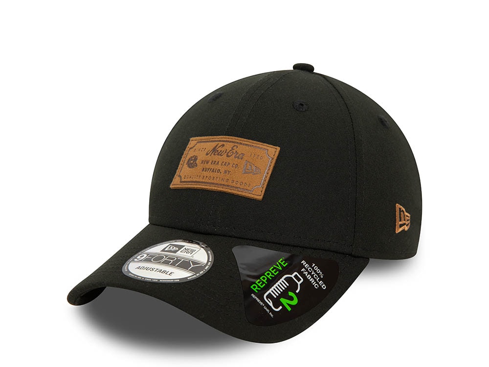 New Era New World Black 9Forty Strapback Cap