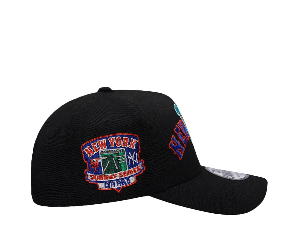 New Era New York Mets Statue Black Prime Edition 9Forty A Frame Snapback Cap
