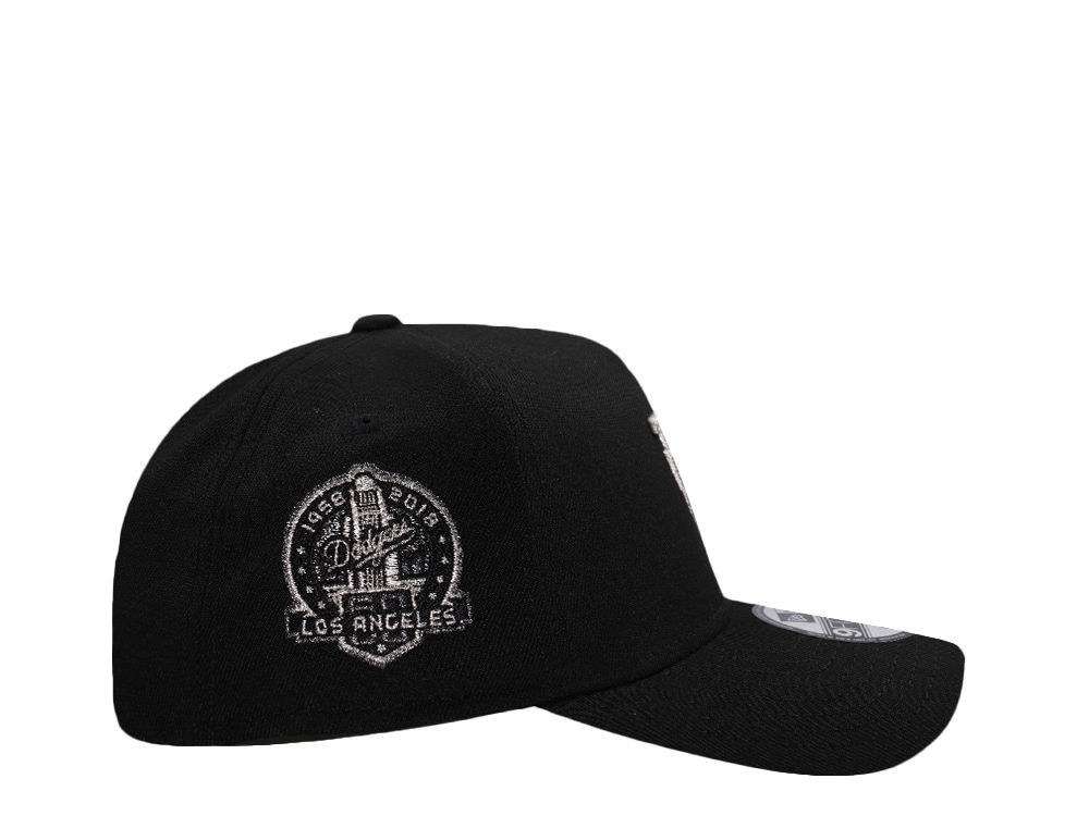 New Era Los Angeles Dodgers 60th Anniversary Upside Down Black Prime Edition 9Forty A Frame Snapback Cap