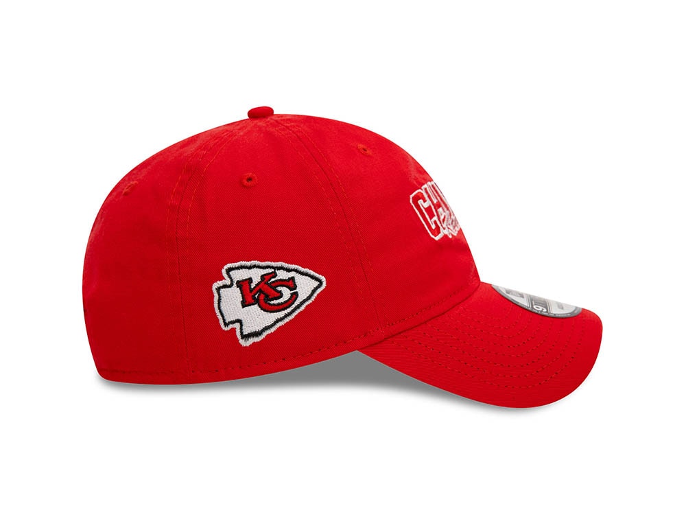 New Era Kansas City Chiefs NFL Script Red 9Twenty Strapback Cap