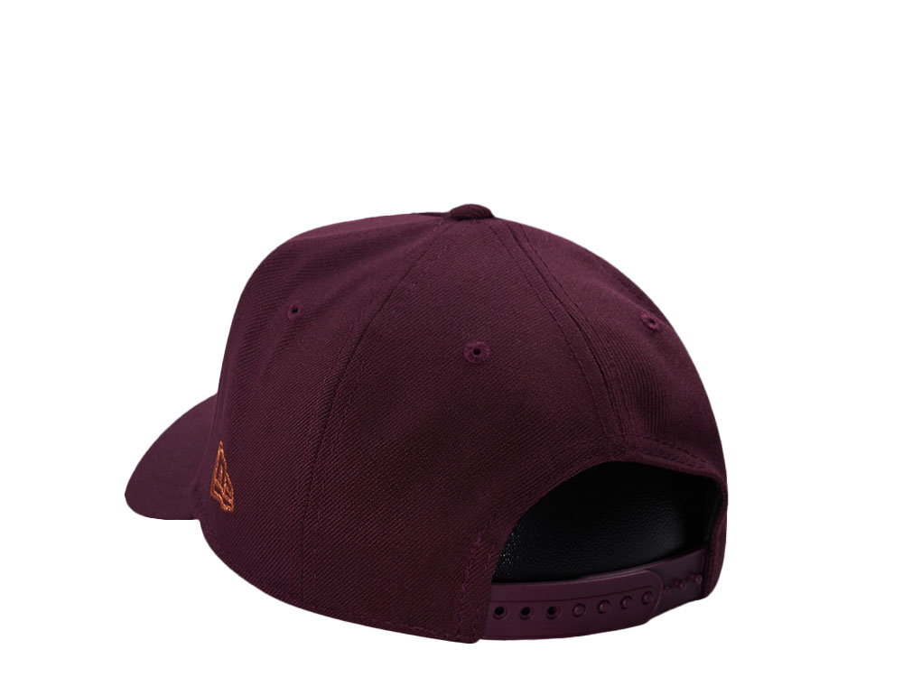 New Era Anaheim Ducks 30th Anniversary Maroon Prime Edition 9Forty A Frame Snapback Cap