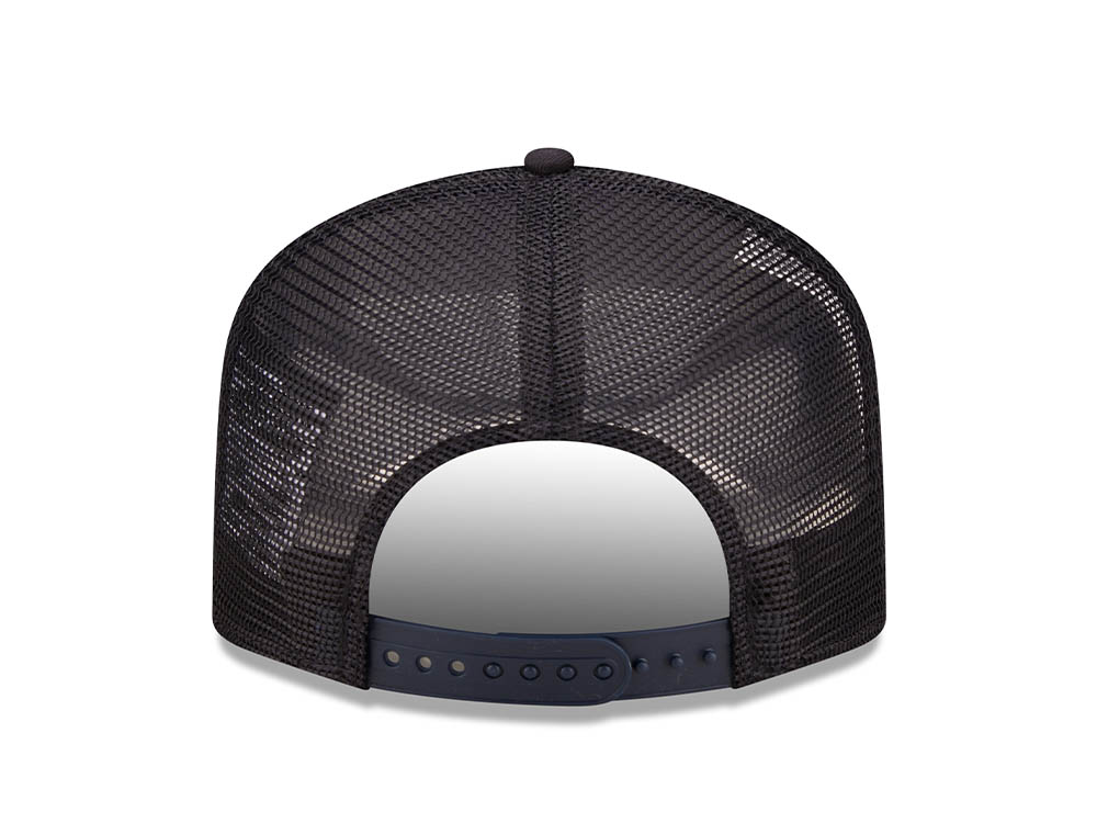 New Era Washington Postcard Navy A Frame Trucker Snapback Cap