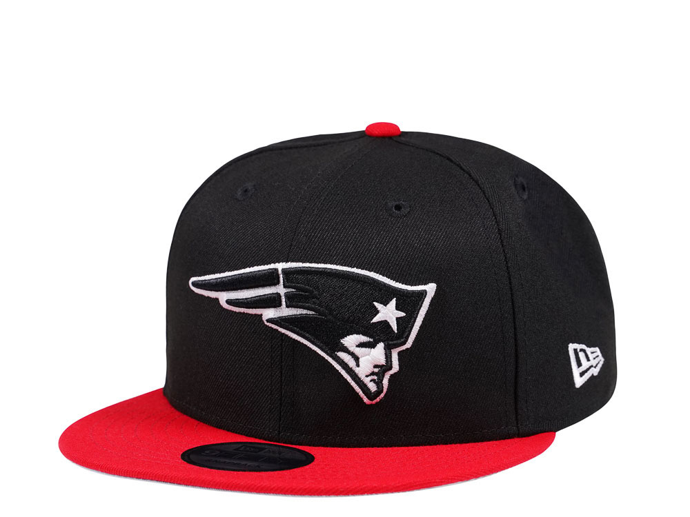 New Era New England Patriots Black and Red Edition 9Fifty Snapback Cap