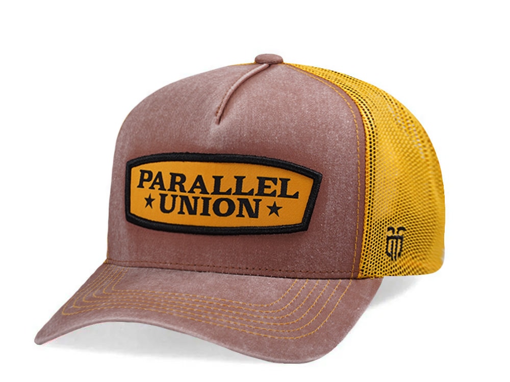Parallel Union Patch Brown Edition Trucker Snapback Cap