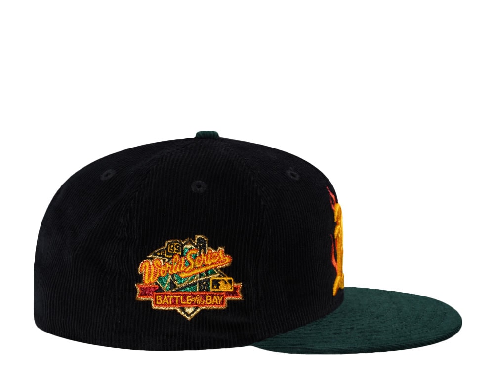 New Era Oakland Athletics World Series 1989 Corduroy Black Two Tone Edition 59Fifty Fitted Cap
