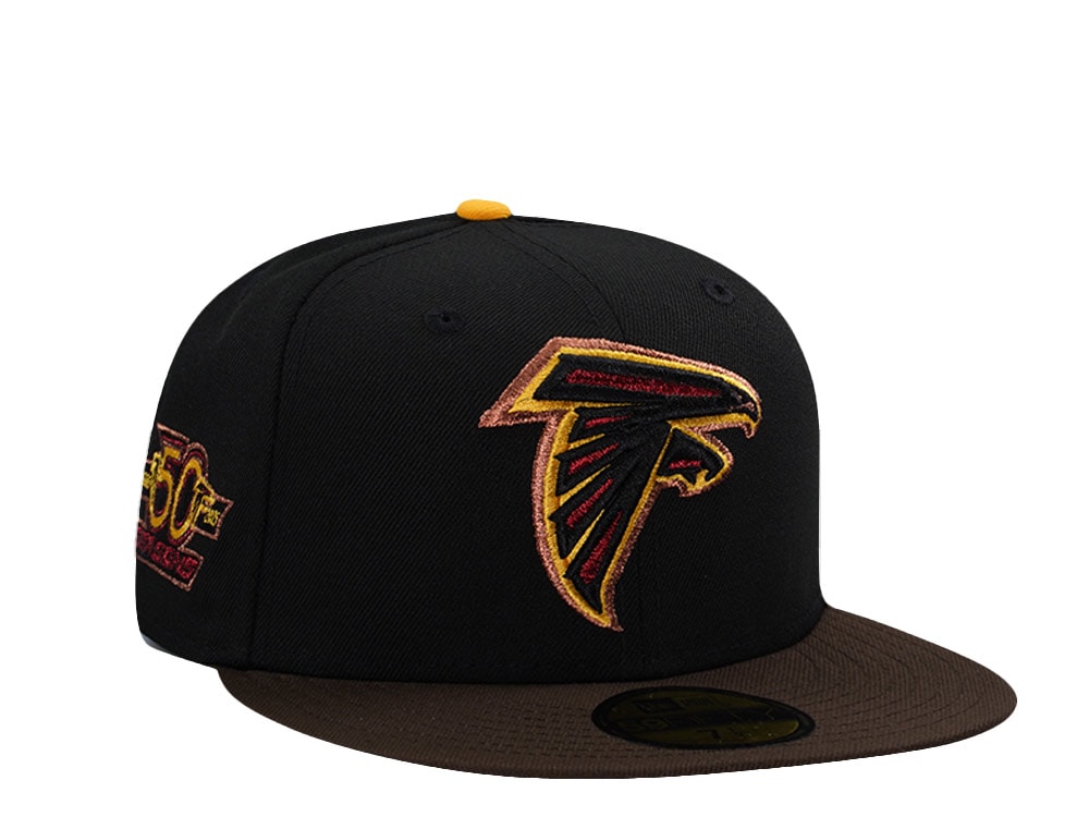 New Era Atlanta Falcons 50th Anniversary Black Two Tone Edition 59Fifty Fitted Cap